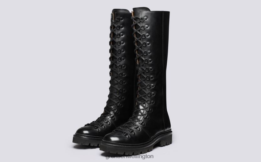 Women Black NANETTE KNEE HIGH Grenson R46060304 Boots