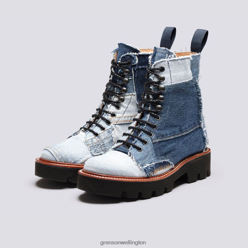 Women Blue THE KELLY BOOT Grenson R46060270 Boots