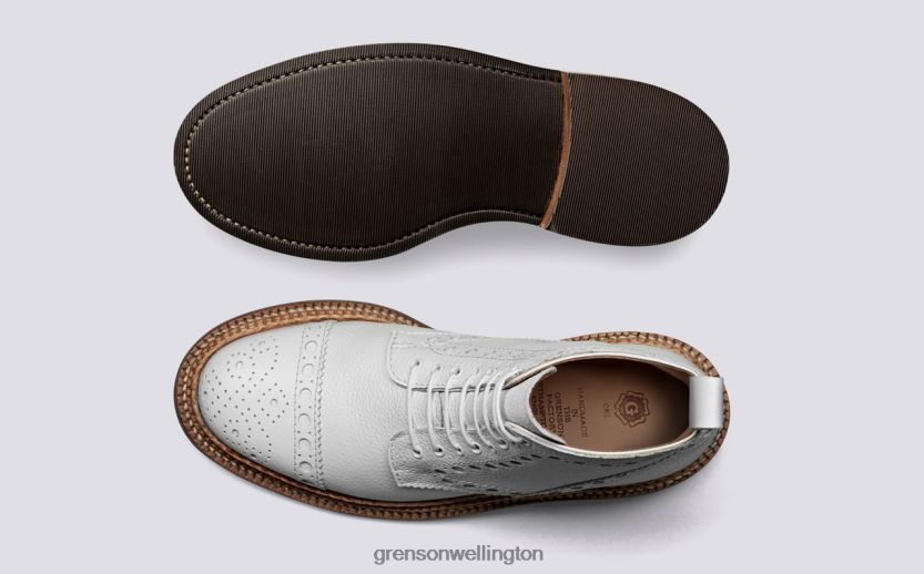 Women White FRANCES Grenson R46060305 Boots