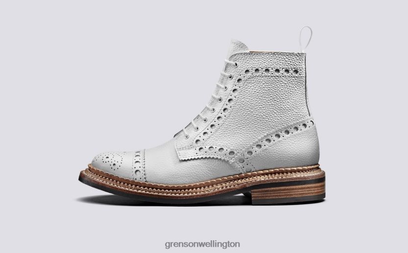 Women White FRANCES Grenson R46060305 Boots