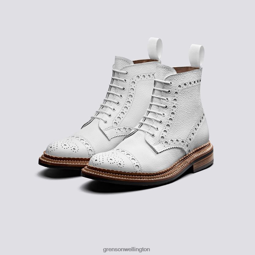 Women White FRANCES Grenson R46060305 Boots