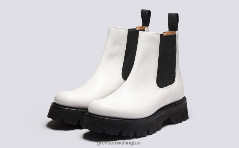 Women White HARLOW Grenson R46060268 Boots