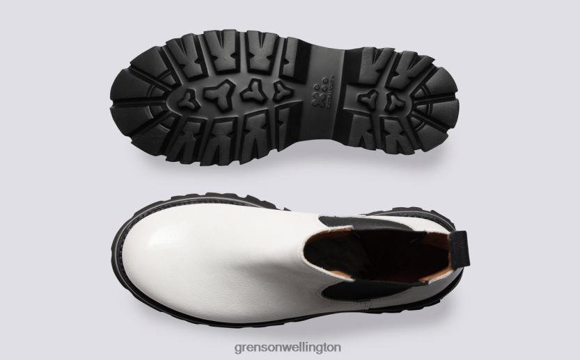 Women White HARLOW Grenson R46060268 Boots