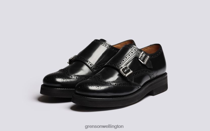 Women Black MARGOT Grenson R46060333 Brogues Shoes