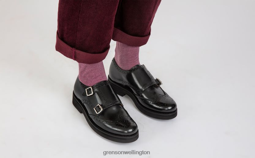 Women Black MARGOT Grenson R46060333 Brogues Shoes