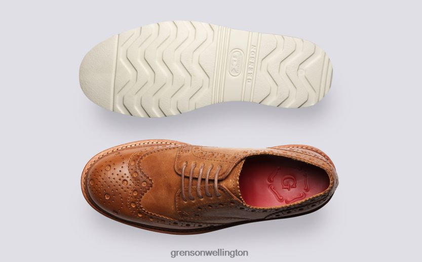 Women Natural AVA Grenson R46060329 Brogues Shoes