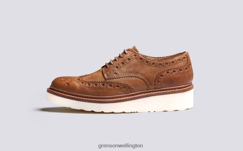 Women Natural AVA Grenson R46060329 Brogues Shoes