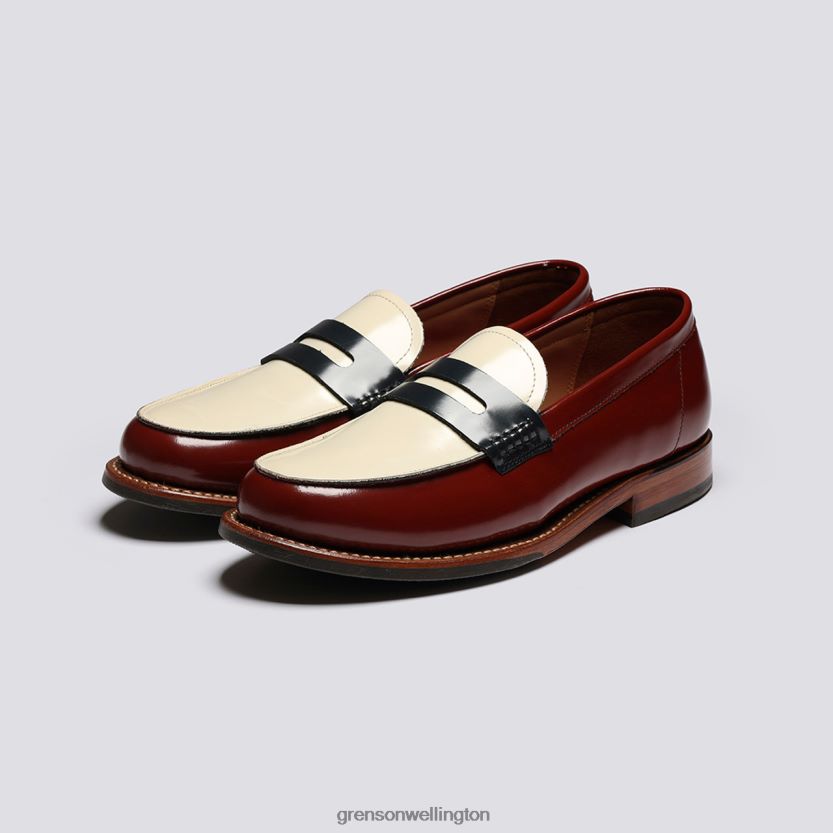 Women Burgundy LYNN Grenson R46060231 Loafers