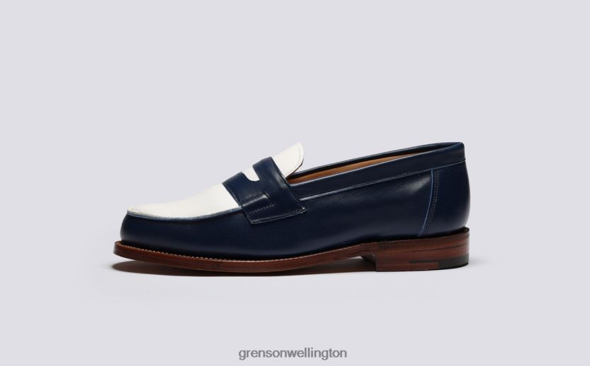 Women Navy/White EPSOM Grenson R46060238 Loafers