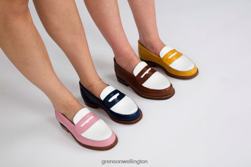 Women Navy/White EPSOM Grenson R46060238 Loafers