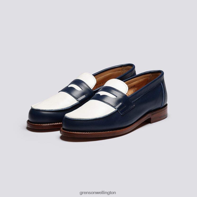 Women Navy/White EPSOM Grenson R46060238 Loafers