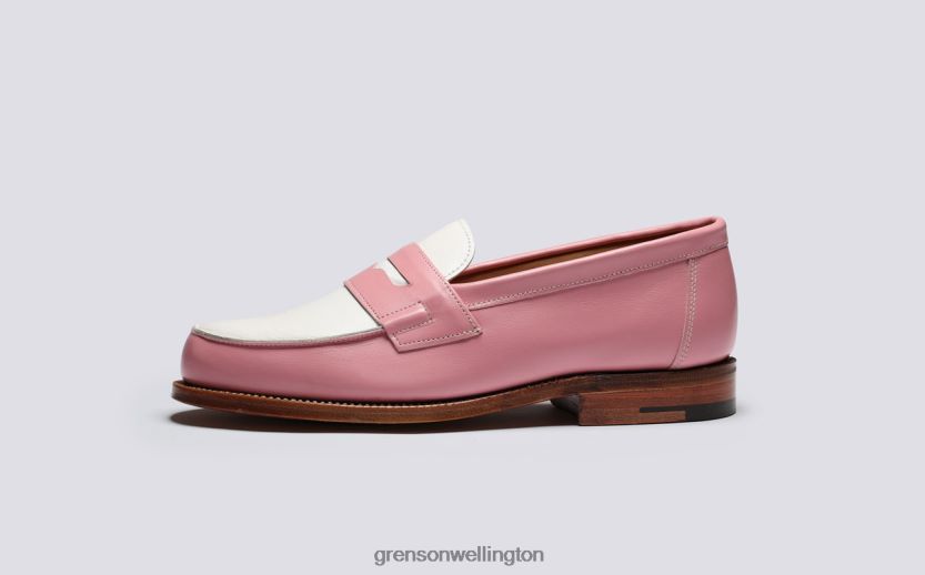 Women Pink/White EPSOM Grenson R46060235 Loafers
