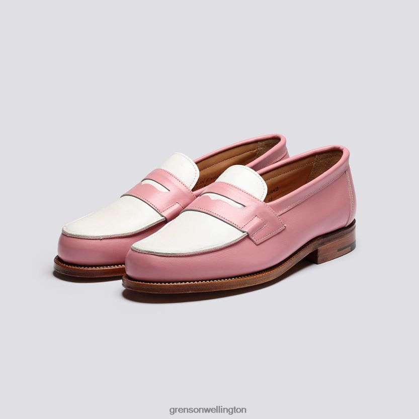 Women Pink/White EPSOM Grenson R46060235 Loafers