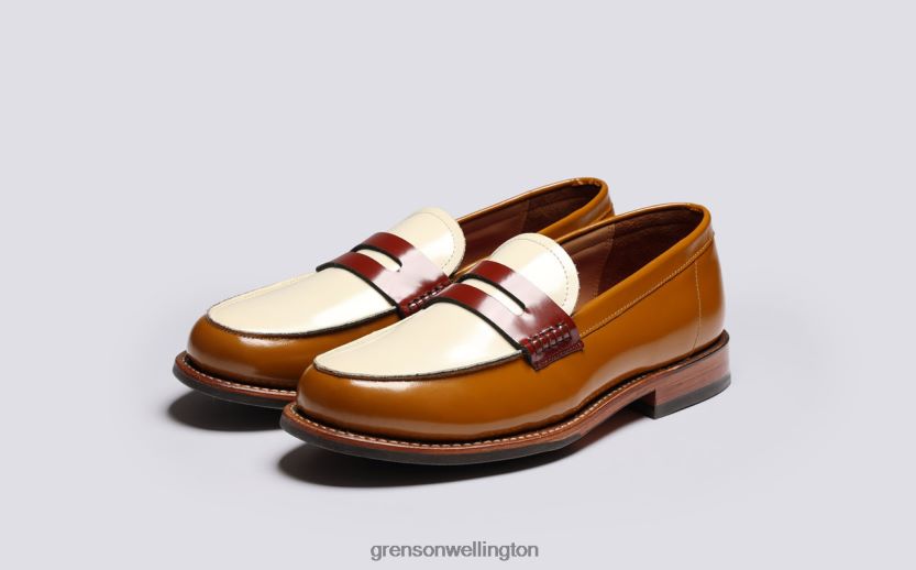 Women Tan LYNN Grenson R46060232 Loafers