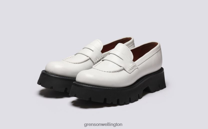 Women White HATTIE Grenson R46060242 Loafers