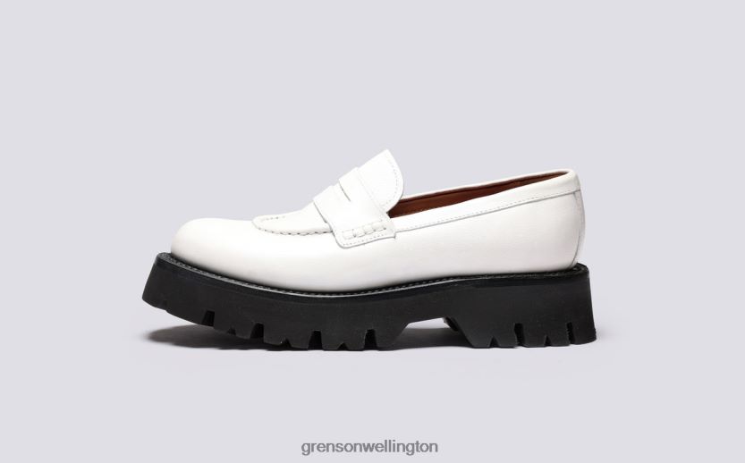 Women White HATTIE Grenson R46060242 Loafers