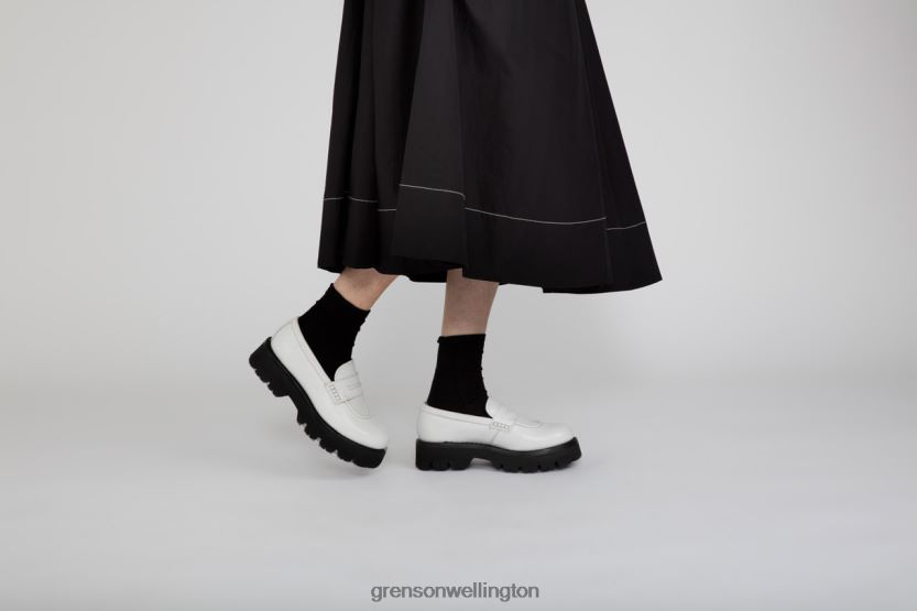 Women White HATTIE Grenson R46060242 Loafers