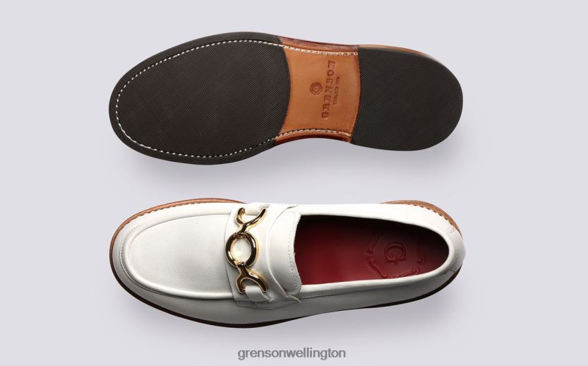 Women White NINA Grenson R46060250 Loafers