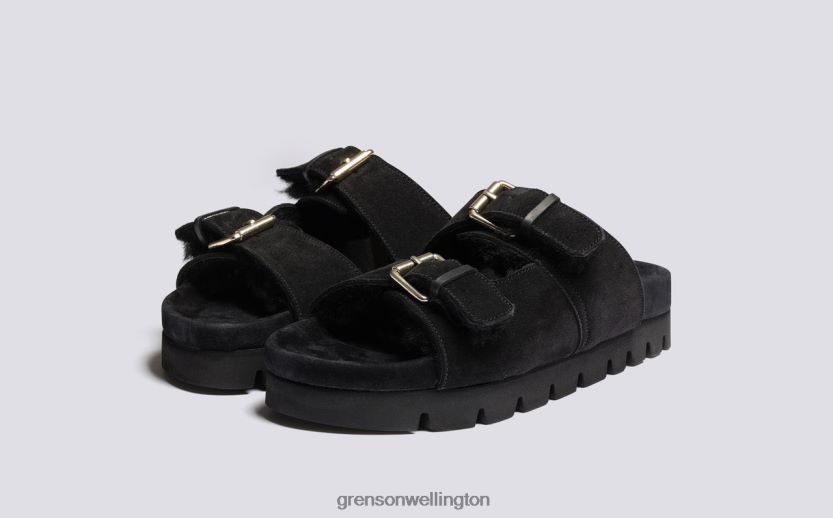 Women Black FLORA Grenson R46060375 Sandals