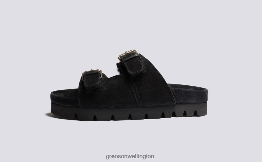 Women Black FLORA Grenson R46060375 Sandals