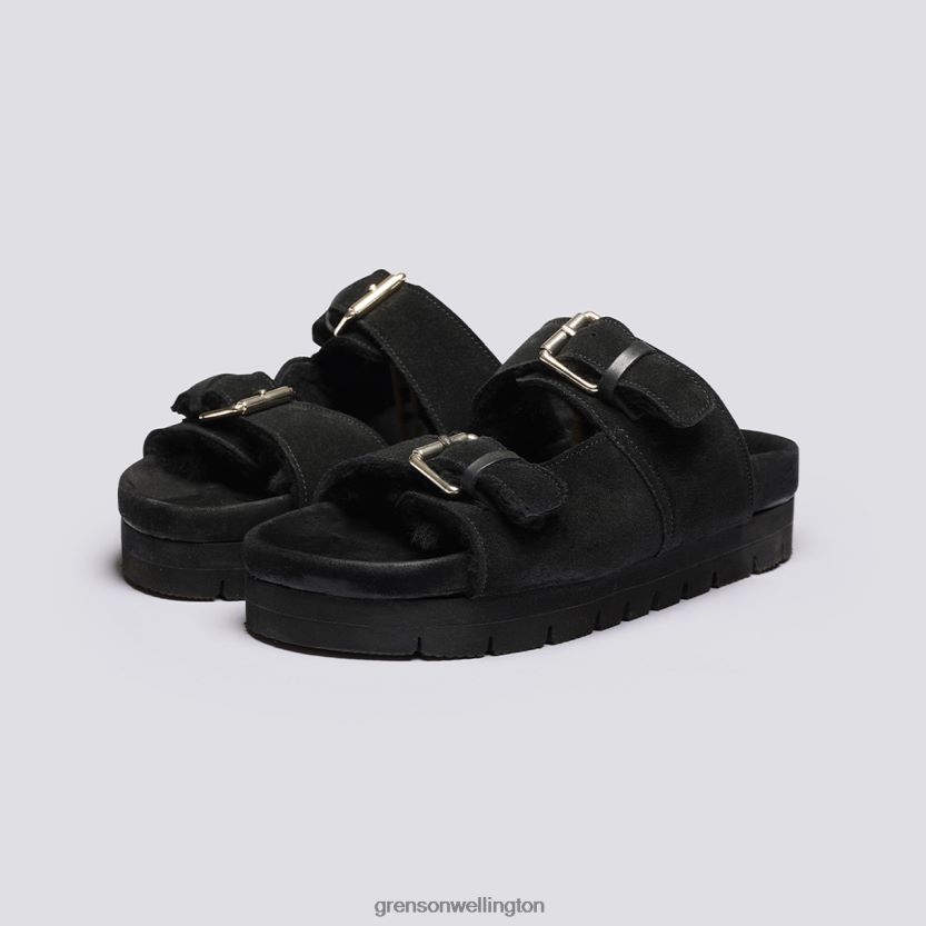 Women Black FLORA Grenson R46060375 Sandals