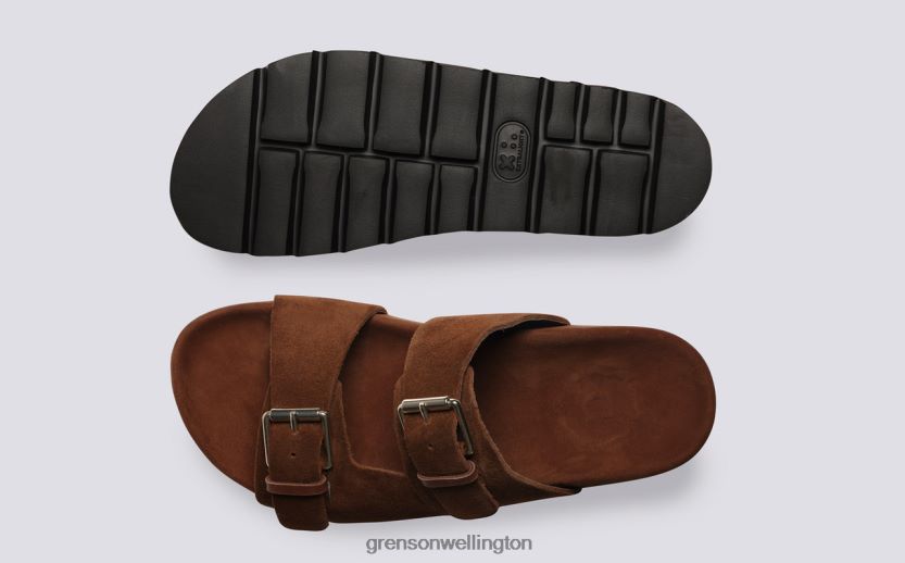 Women Brown FLORA Grenson R46060373 Sandals