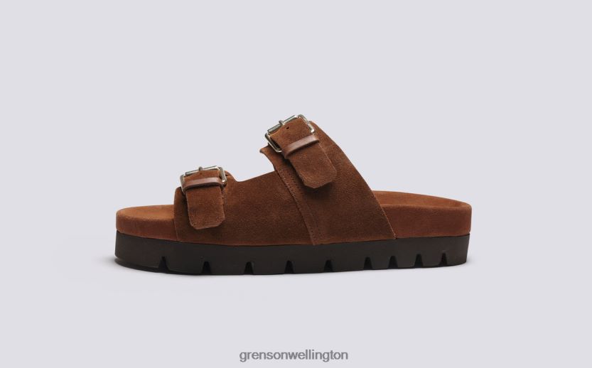 Women Brown FLORA Grenson R46060373 Sandals