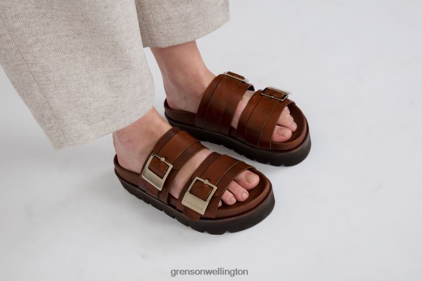 Women Tan IDA Grenson R46060376 Sandals