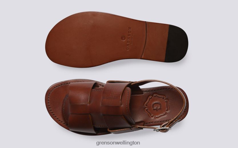 Women Tan WILLA 3 Grenson R46060387 Sandals