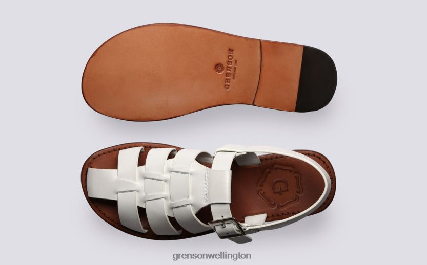 Women White QUEENIE Grenson R46060378 Sandals