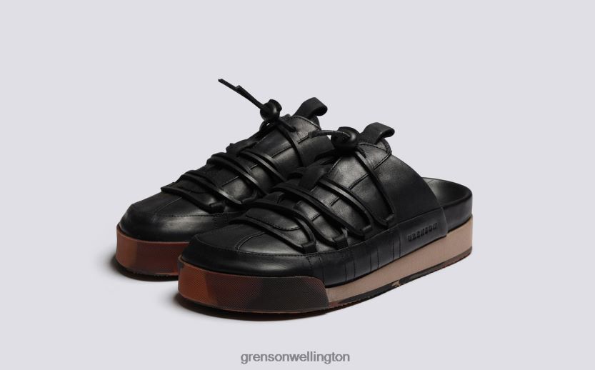Women Black Burnished SNEAKER 75 Grenson R46060358 Sneakers