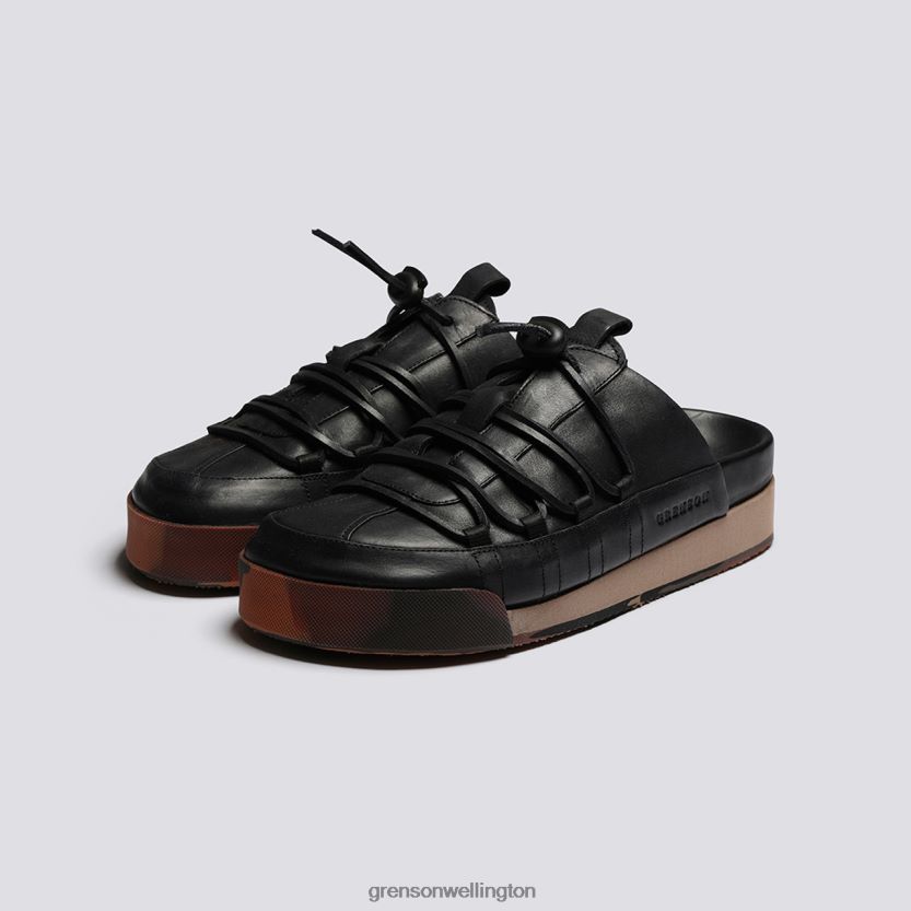 Women Black Burnished SNEAKER 75 Grenson R46060358 Sneakers