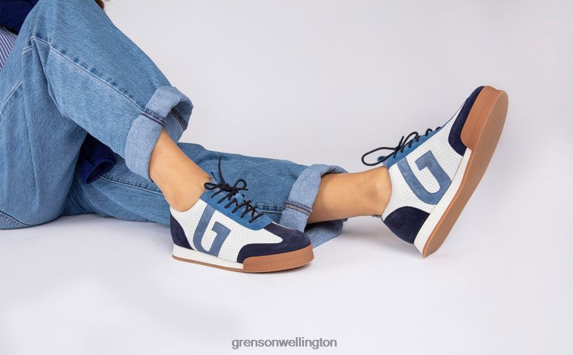 Women White/Blue SNEAKER 51 Grenson R46060344 Sneakers