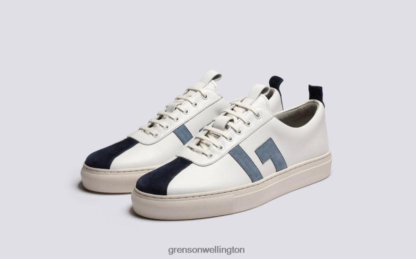 Women White/Blue SNEAKER 67 Grenson R46060352 Sneakers