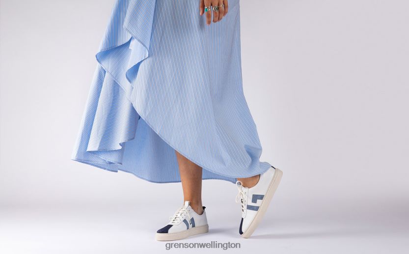 Women White/Blue SNEAKER 67 Grenson R46060352 Sneakers