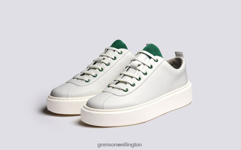 Women White/Green SNEAKER 30 Grenson R46060341 Sneakers