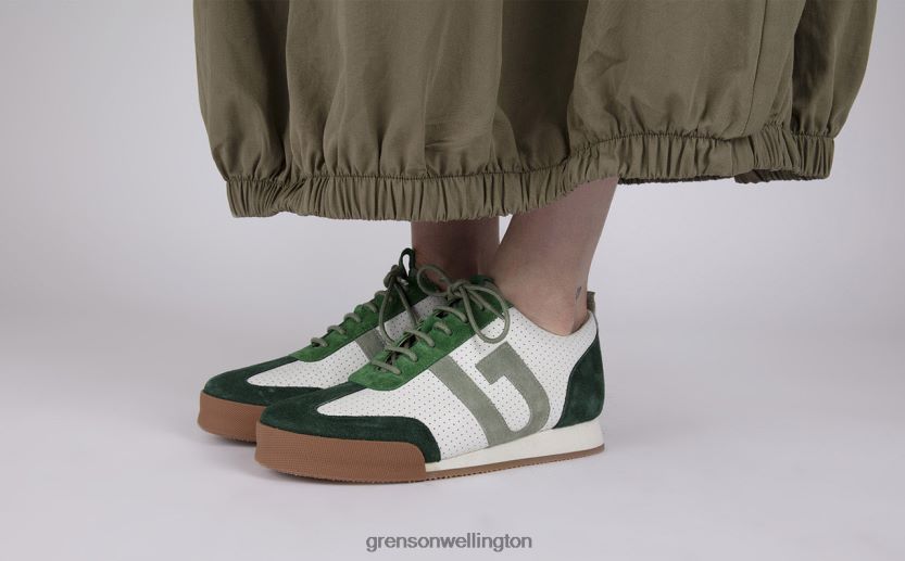 Women White/Green SNEAKER 51 Grenson R46060361 Sneakers