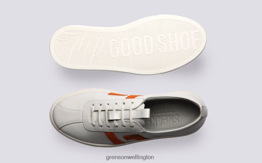 Women White/Orange SNEAKER 67 Grenson R46060353 Sneakers